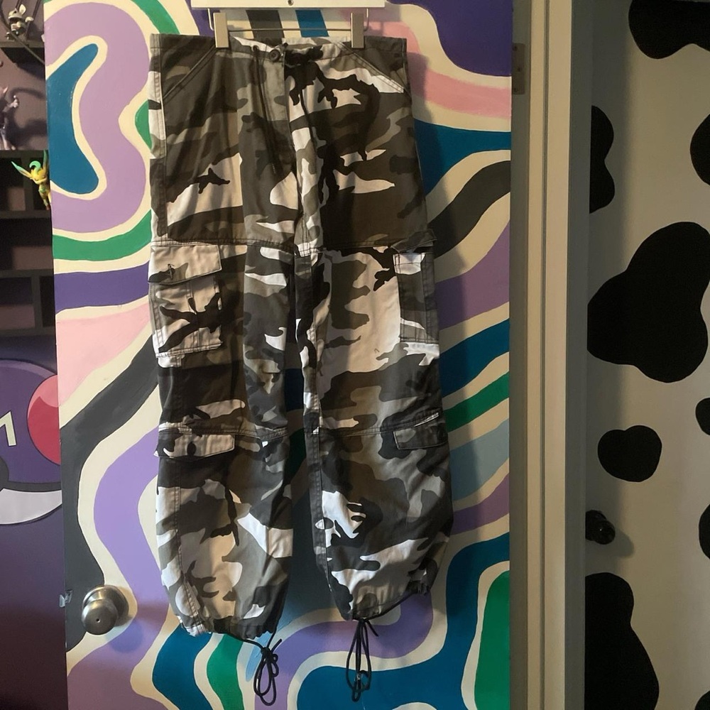 Black & Grey Camo Pants